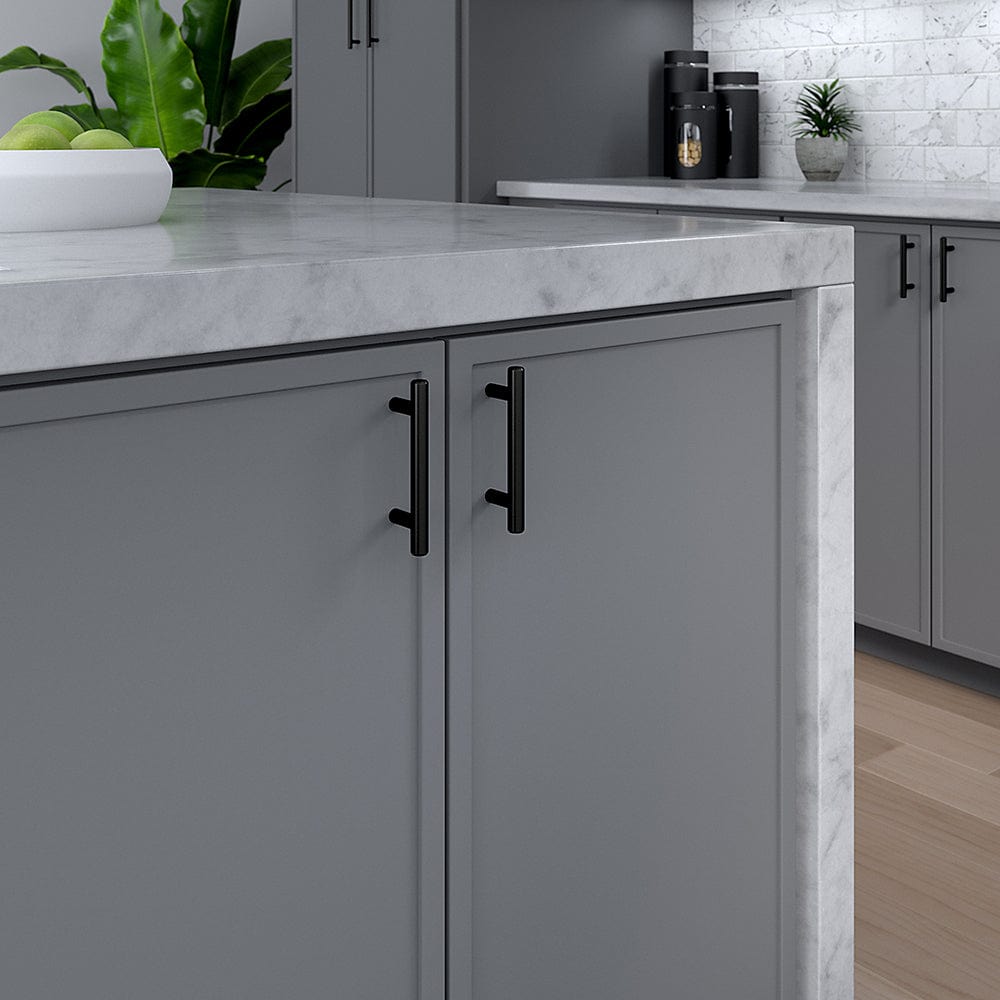 Contemporary Pull, 1/8" Center-to-Center, Matte Black
