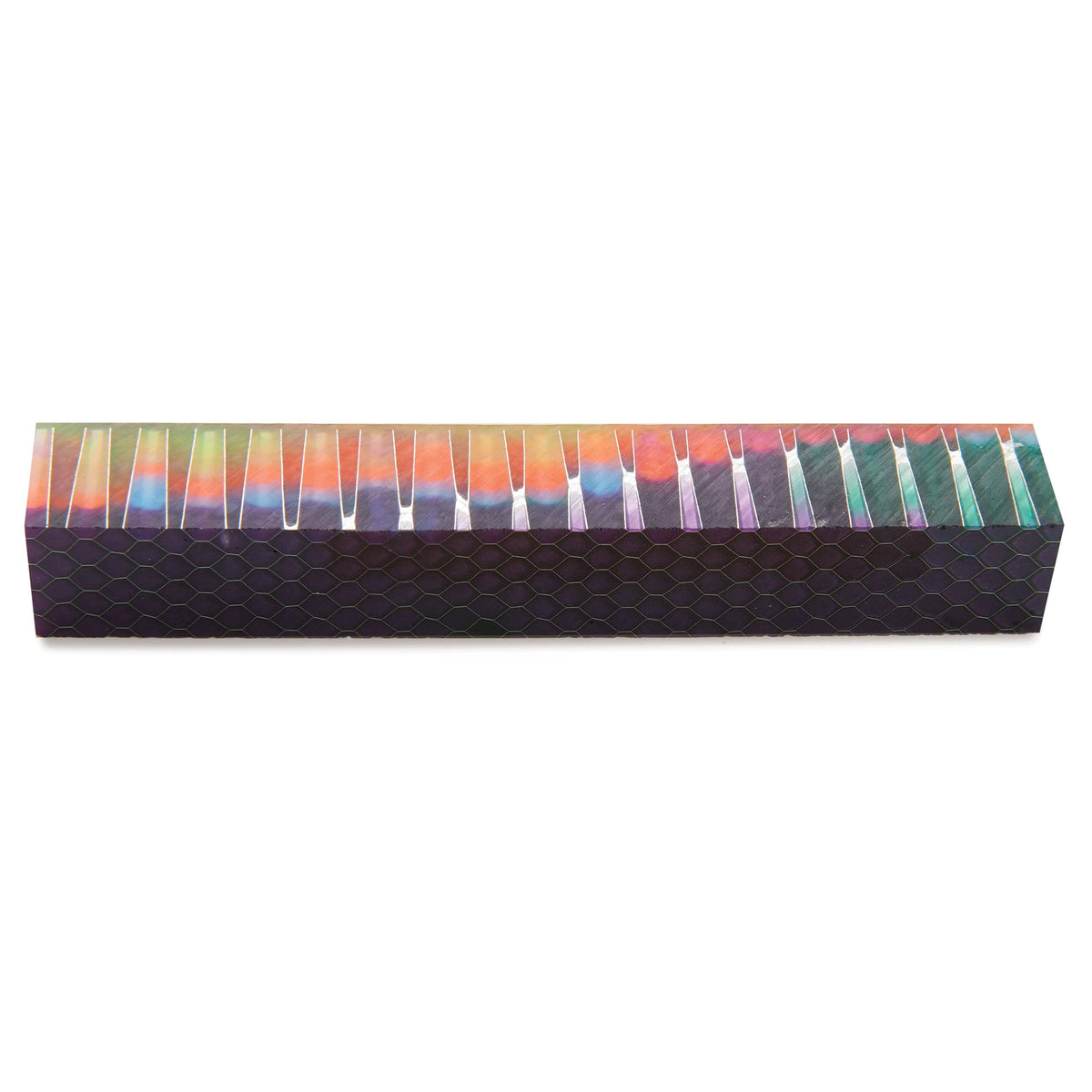 Honeycomb Acrylic Pen Blank - 3/4" x 3/4" x 5"