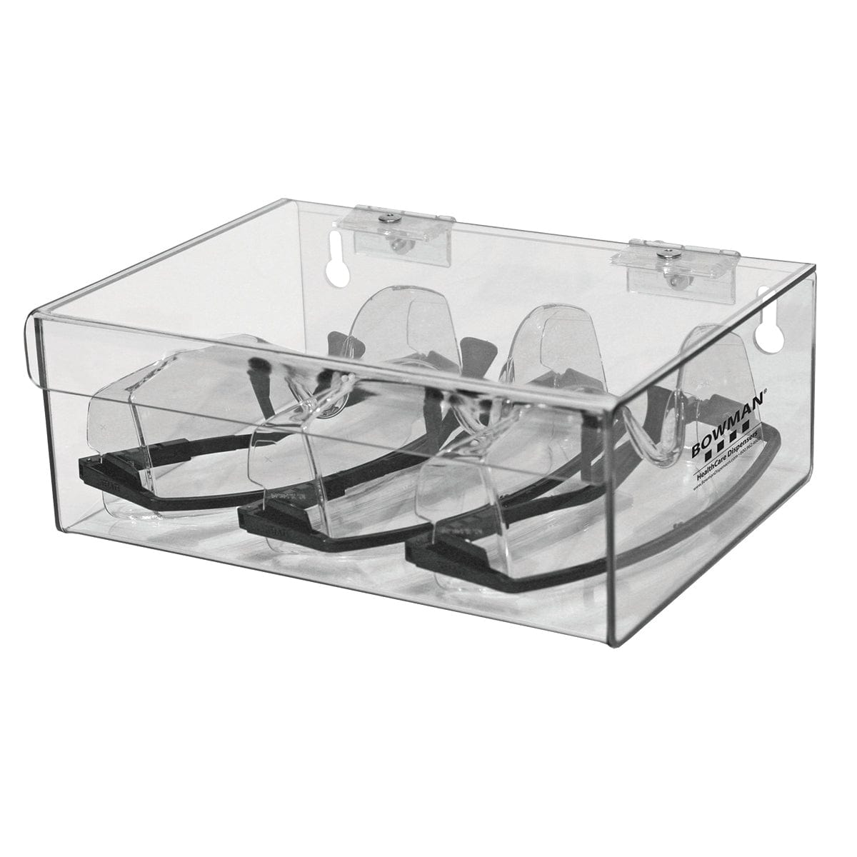 Hinged Lid Storage Box Clear