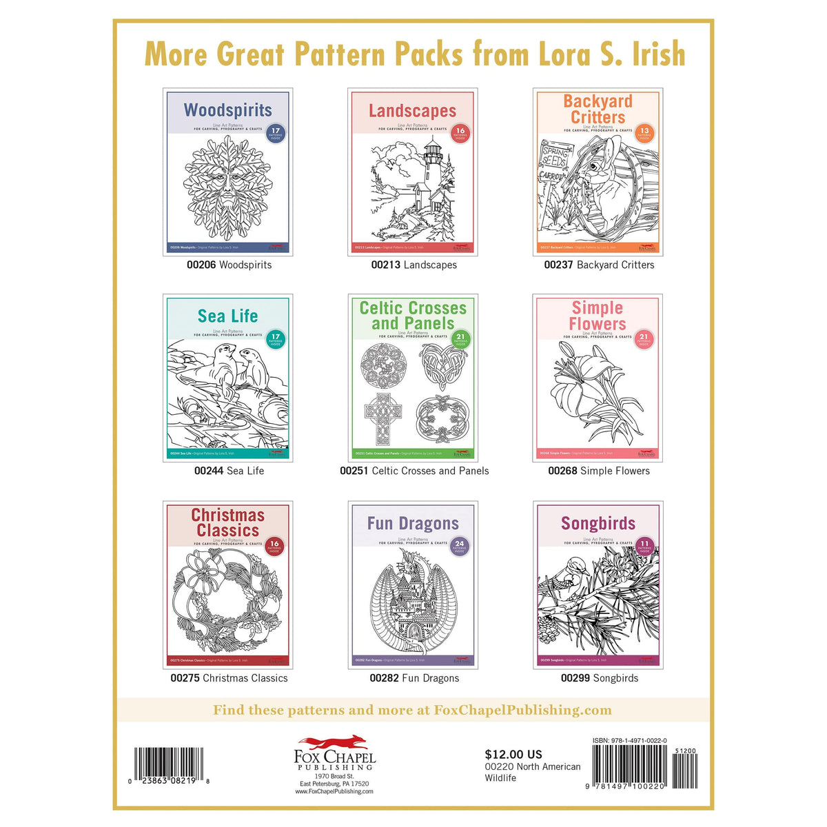 North American Wildlife Carving Patterns Pack