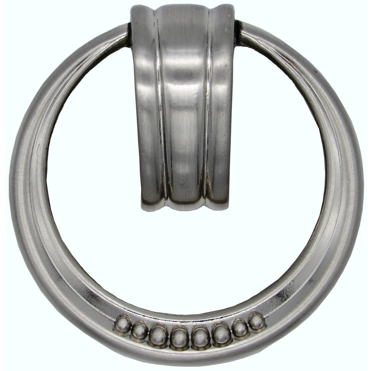 Beaded Elegance Ring Pull Satin Nickel