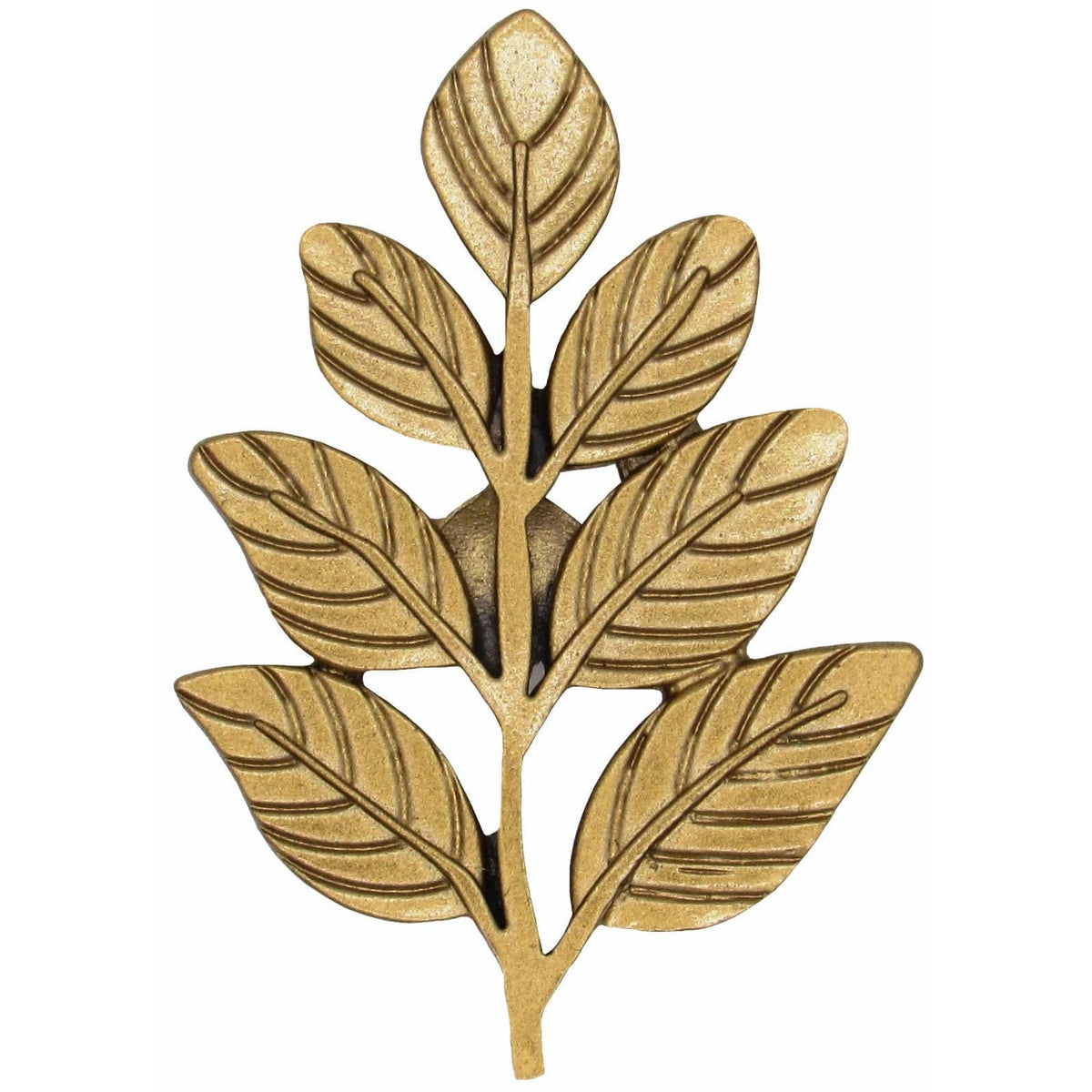 Fern Leaf Knob Lux Gold