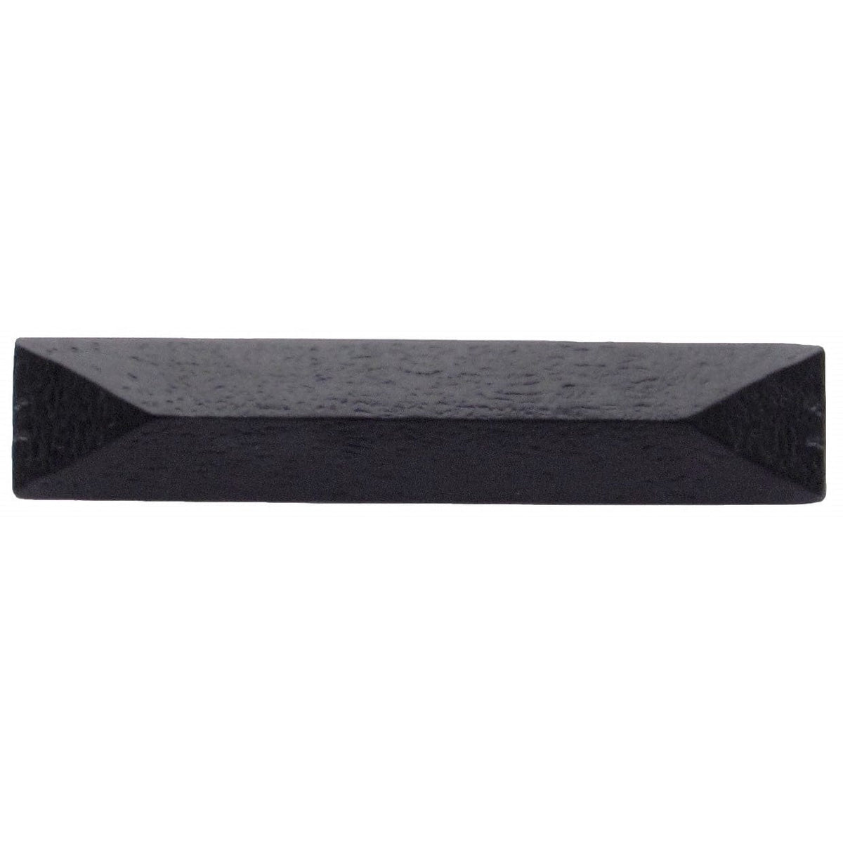 Rustic Pyramid Pull 3-3/4" Center Matte Black