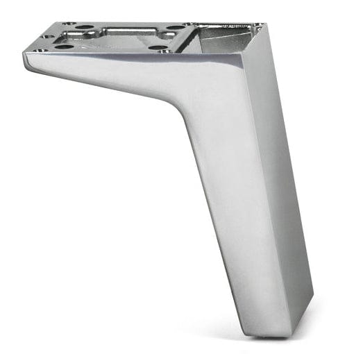 Design Adjustable Screw-In Furniture Leg - Chrome - 3-15/16" (100 mm)