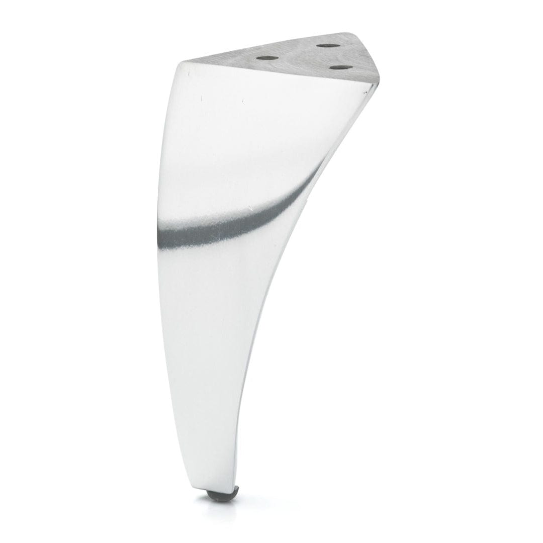 4" (102 mm) Aluminum Furniture Leg Polished Aluminum