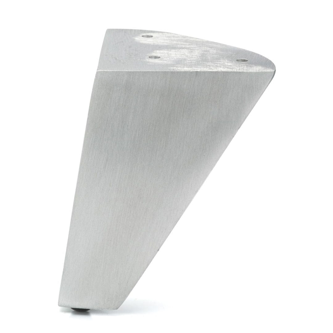 4" (102 mm) Aluminum Furniture Leg Satin Aluminum