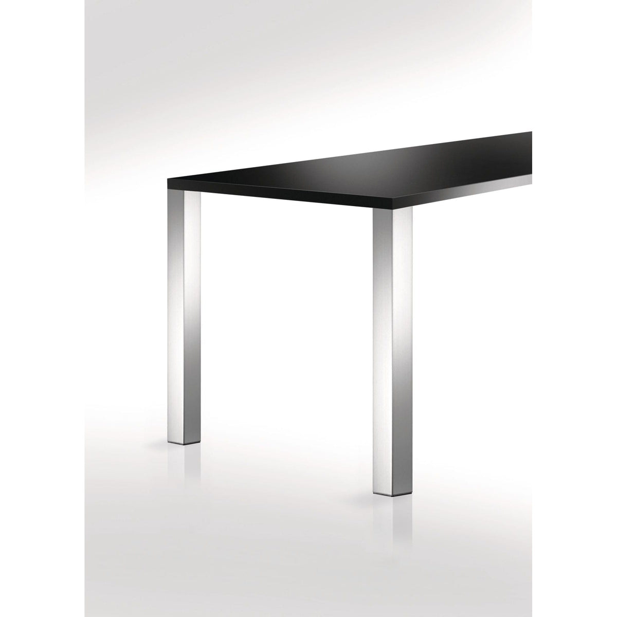 27-3/4" (705 mm) Adjustable Square Leg Chrome Pack of 4