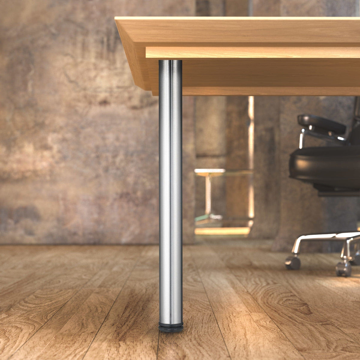 27-1/2" (700 mm) Adjustable Table Leg Stainless Steel Pack of 4