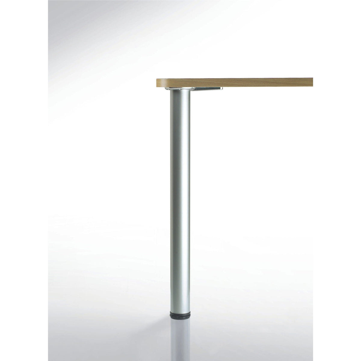 34-1/4" (870 mm) Adjustable Table Leg Brushed Chrome Pack of 4