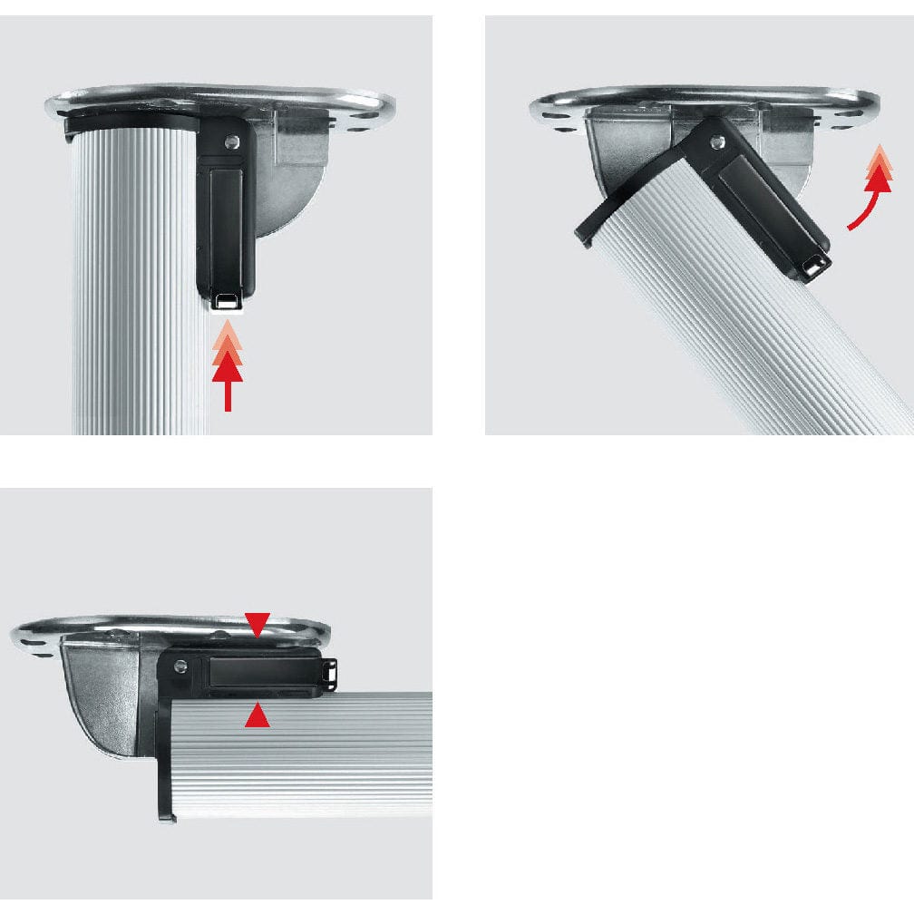 28" (711 mm) Folding AdjustableTable Leg Aluminum