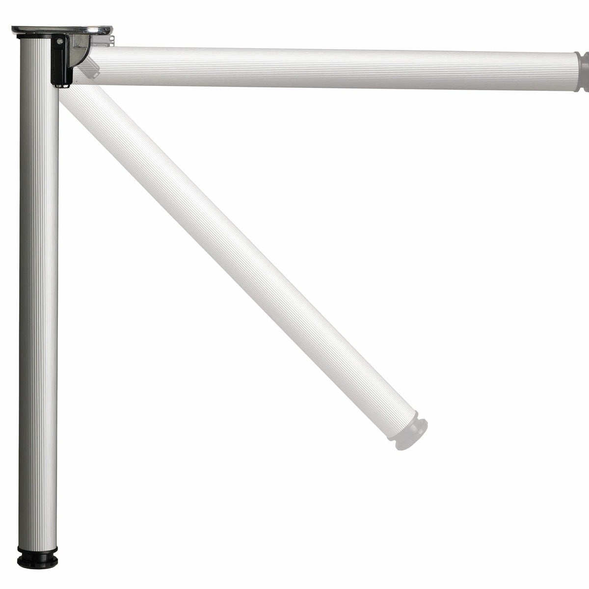 28" (711 mm) Folding AdjustableTable Leg Aluminum