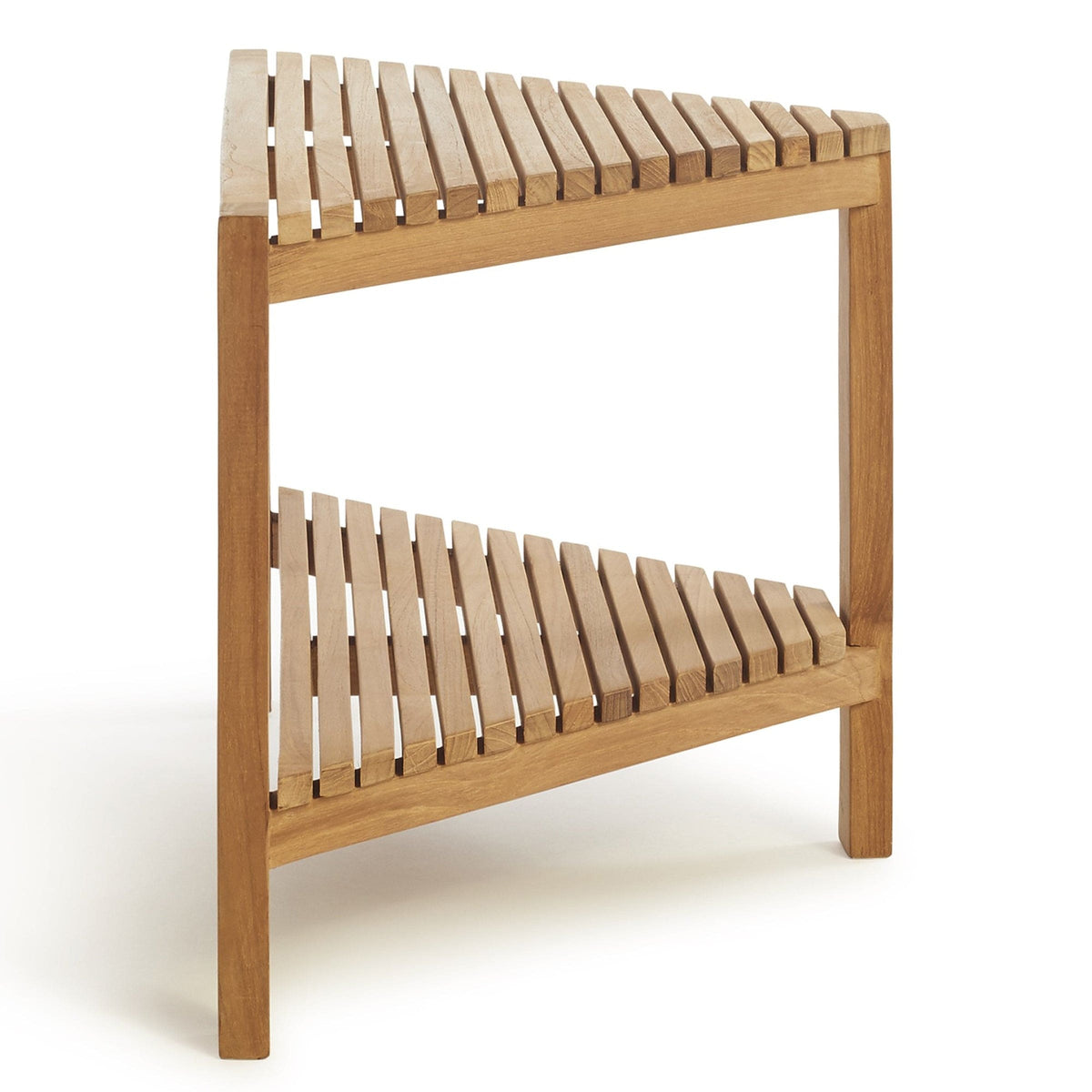 Fiji Corner Shower Bench 31" (80 cm) with Shelf