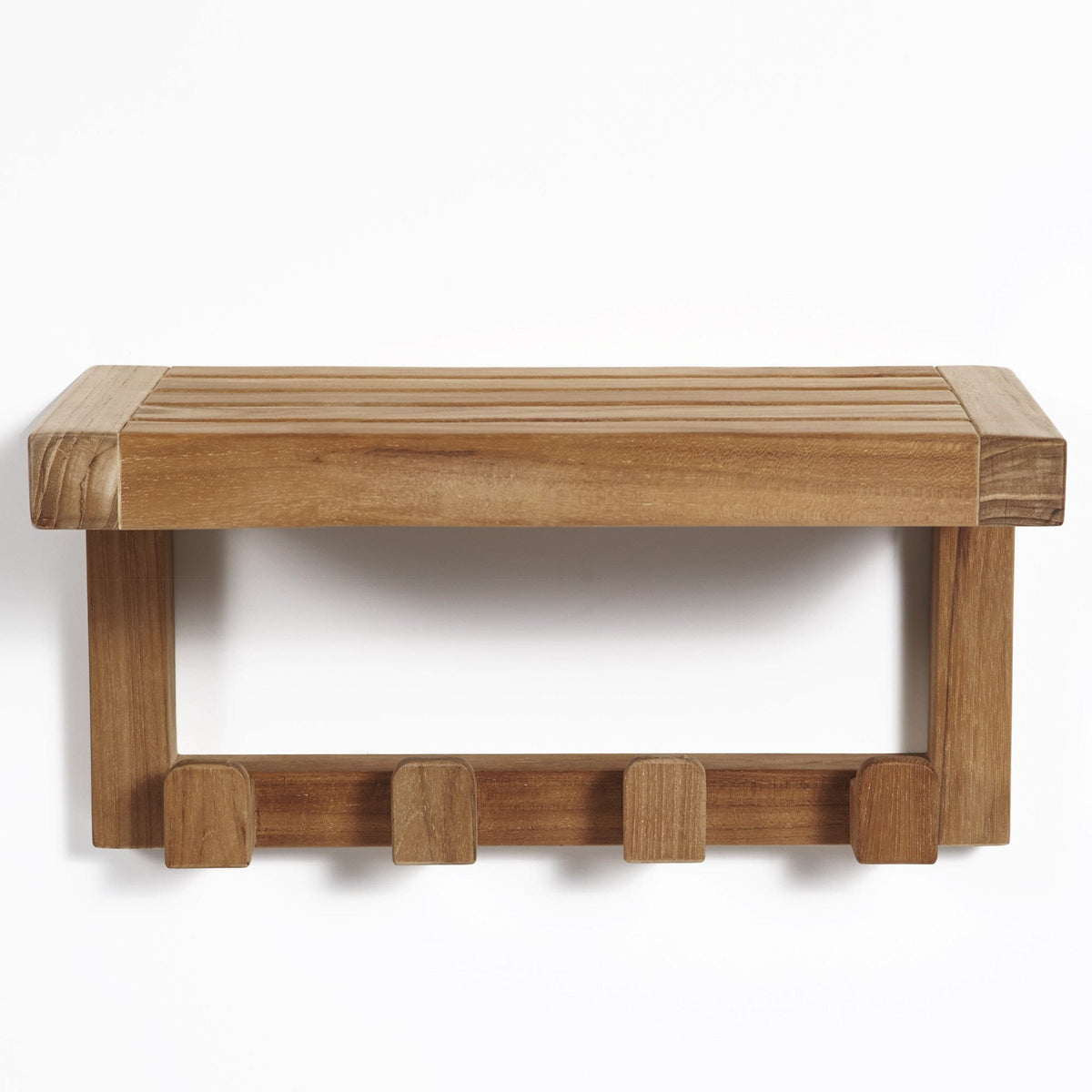 Wall Shelf with 4 Hooks