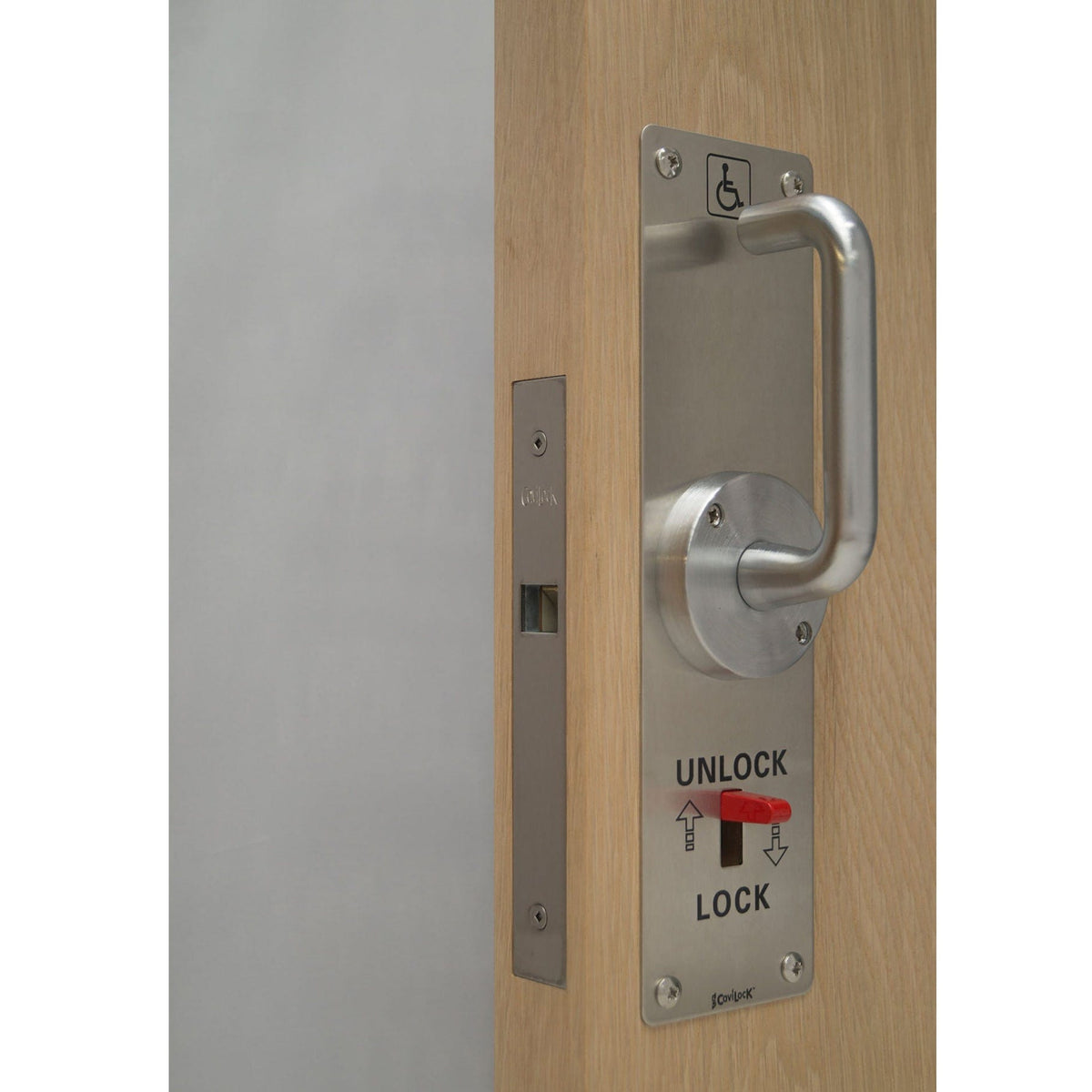 CL100 Cavity Sliders ADA Pocket Door Handle Privacyfor 1-3/8" Thick Door