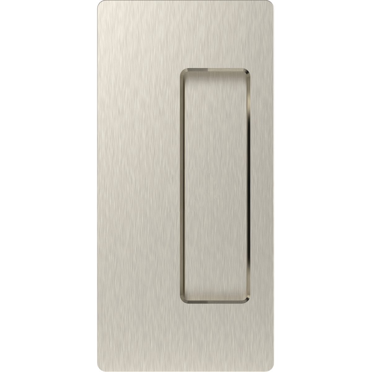 Cavity Sliders CL200 Passage Pocket Door Handle - Satin Nickel - Fits 1-3/8" Door