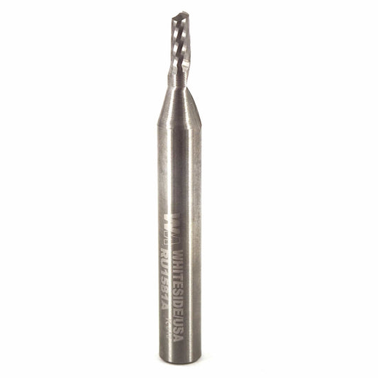 Single O-Flute Upcut Spiral Router Bit - 1/4" SH