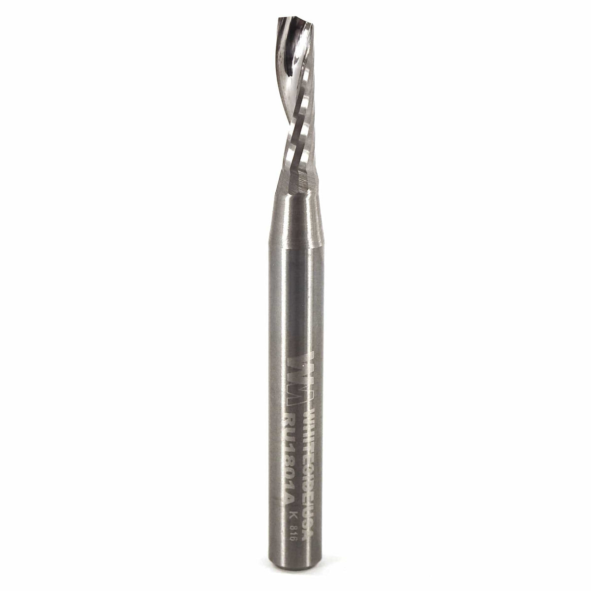 Single O-Flute Upcut Spiral Router Bit - 1/4" SH