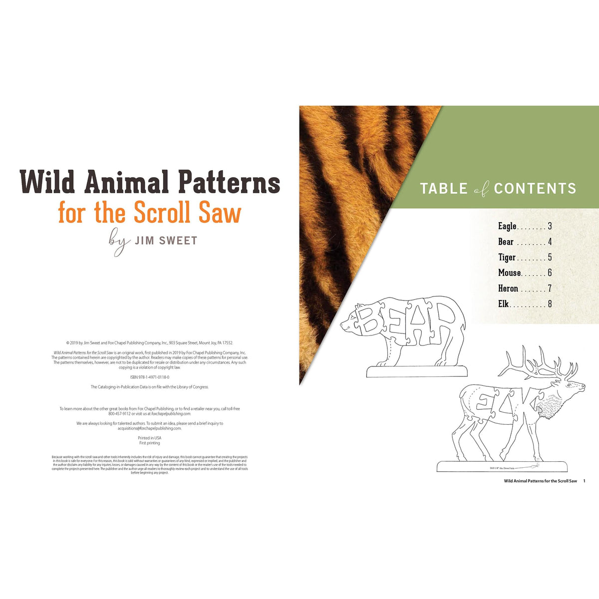 Wild Animal Patterns for Scroll Saw