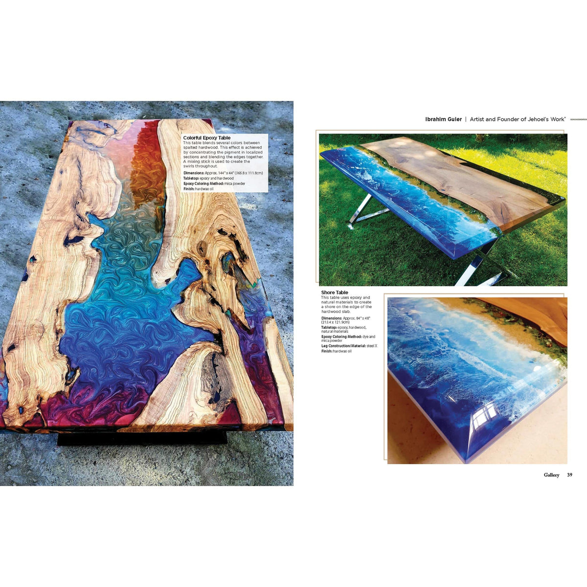 Building Wood and Resin River-Style Tables