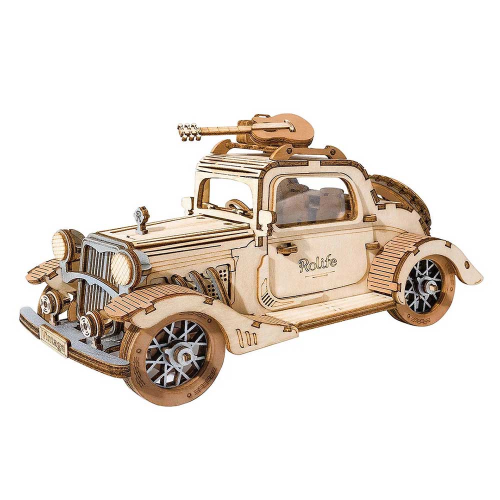Vintage Car 3D Wood Puzzle Kit