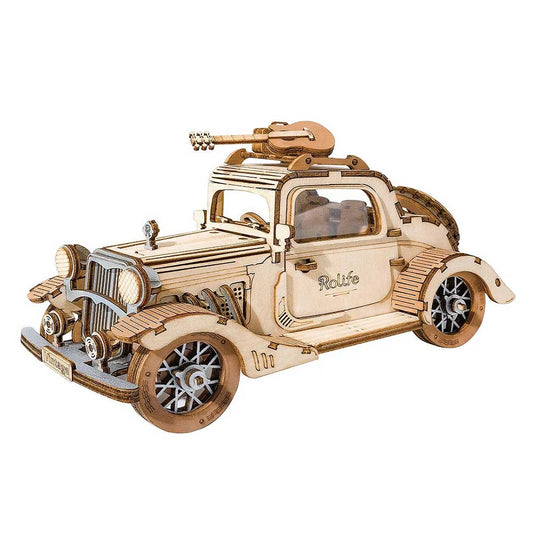 Vintage Car 3D Wood Puzzle Kit