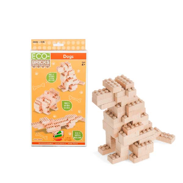 Wooden Bricks 3-in-1 Builds - Dog