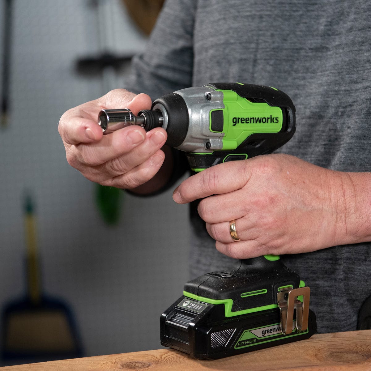 GW 24V BL Drill / Impact Driver with Two 2AH Batteries and Charger