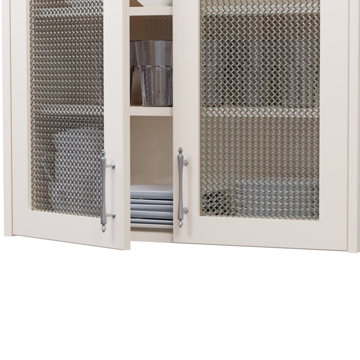.375'' Single Flat Diamond Decorative Grille - Antique Pewter, 36''W x 48''L Sheet