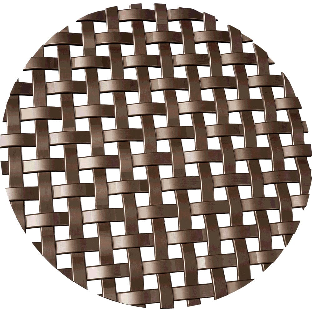 .1875" Flat Square Decorative Grille - Antique Brass, 36" W x 48" L Sheet