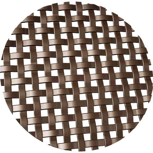 .1875" Flat Square Decorative Grille - Antique Brass, 36" W x 48" L Sheet
