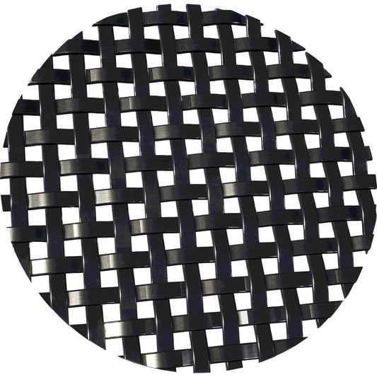.1875" Flat Square Decorative Grille - Flat Black, 36" W x 48" L Sheet