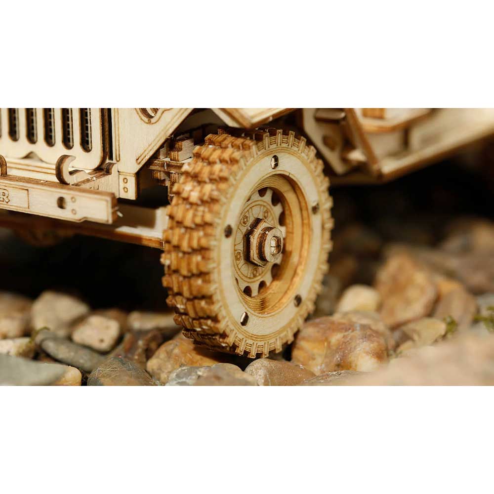 Army Field Car 3D Wood Puzzle Kit
