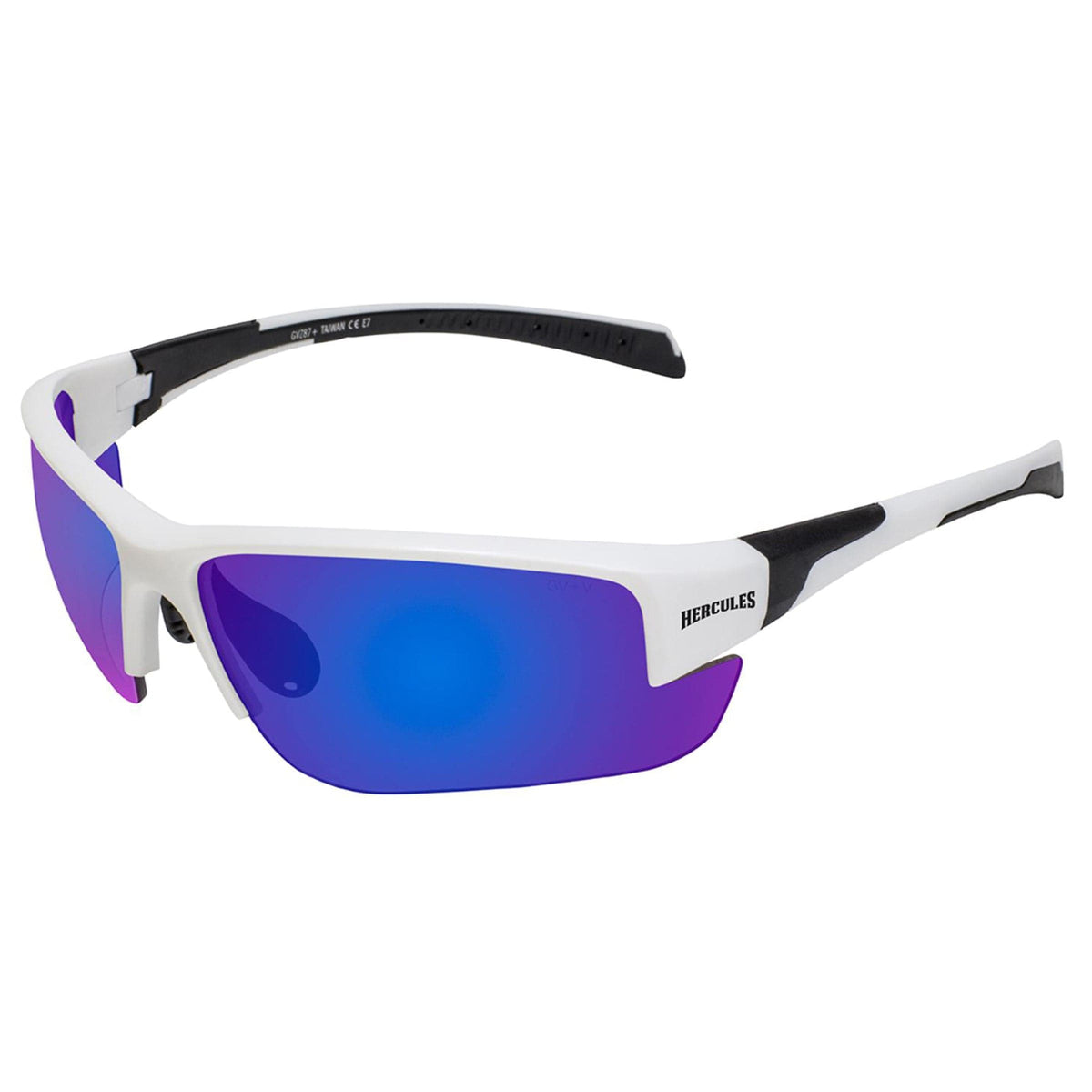 Hercules 7 White Frame Blue G-Tech Safety Lenses