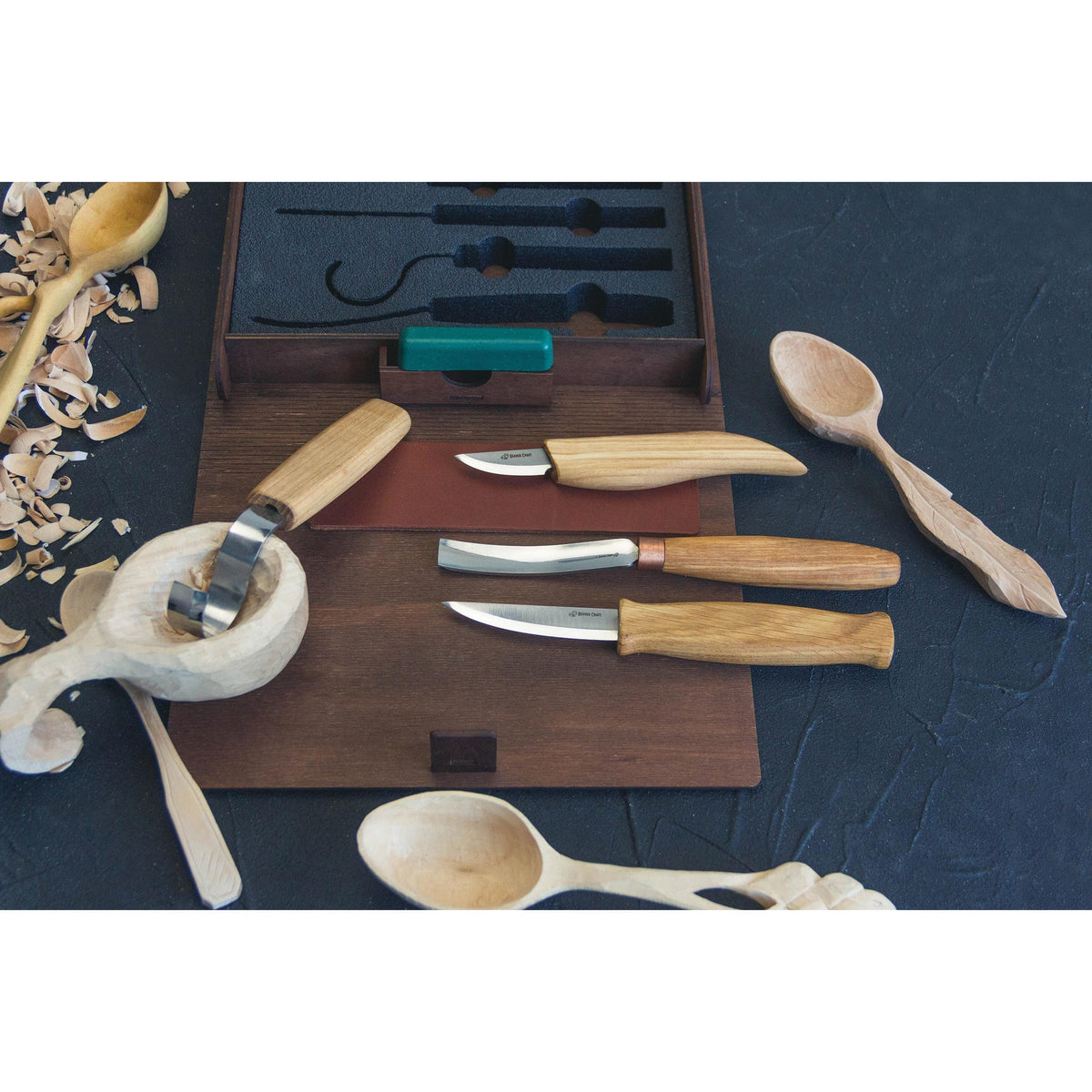 Spoon and Kuksa Carving Professional Set in Gift Book Box