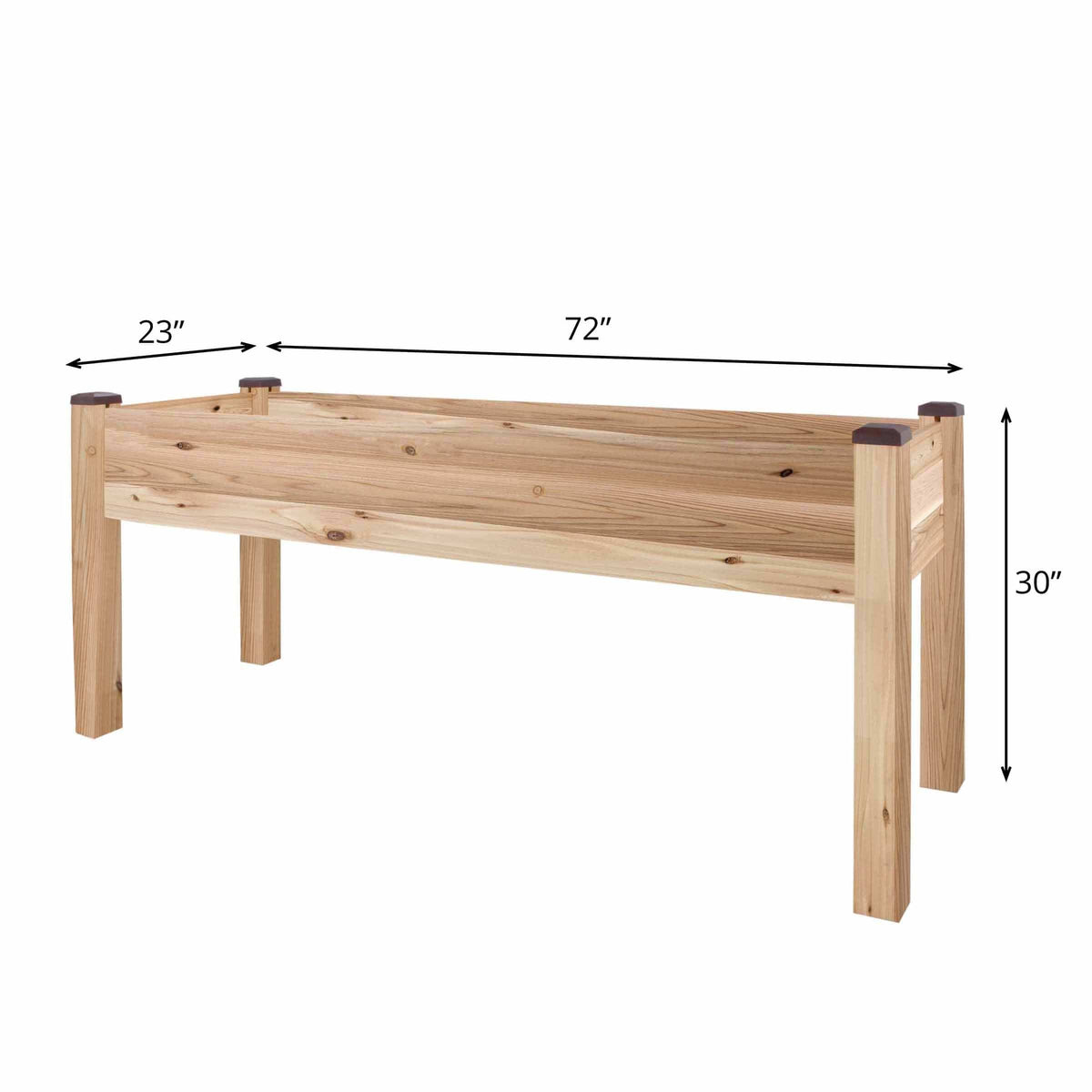 Elevated Cedar Planter 23" X 72" X 30"H