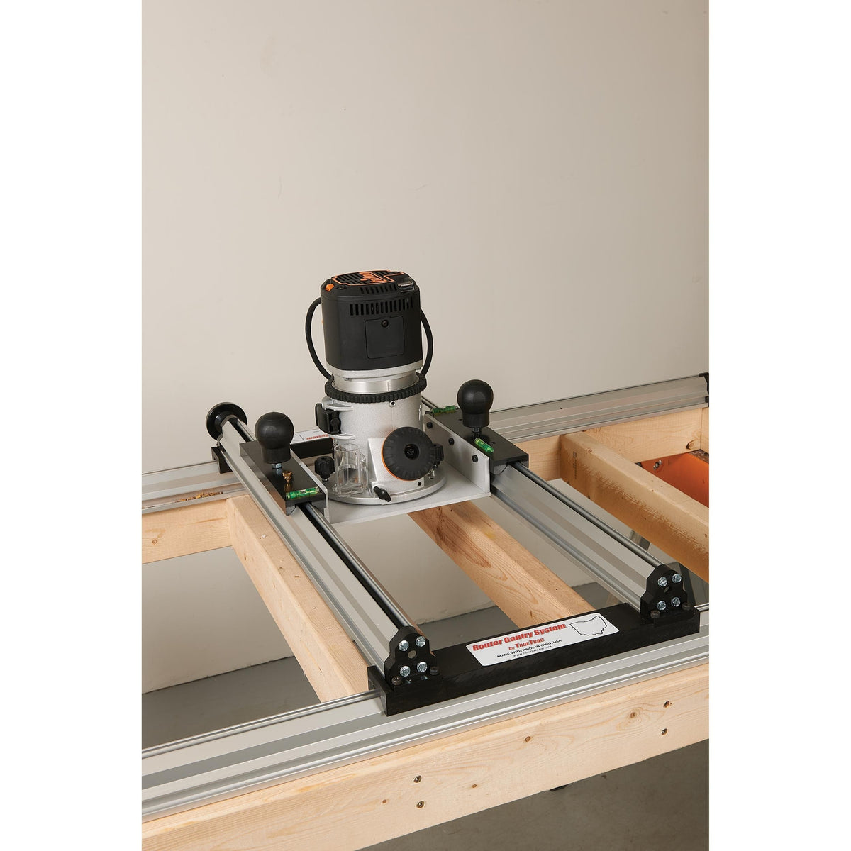 22" x 48" Threaded Slab Flattening Router Mill