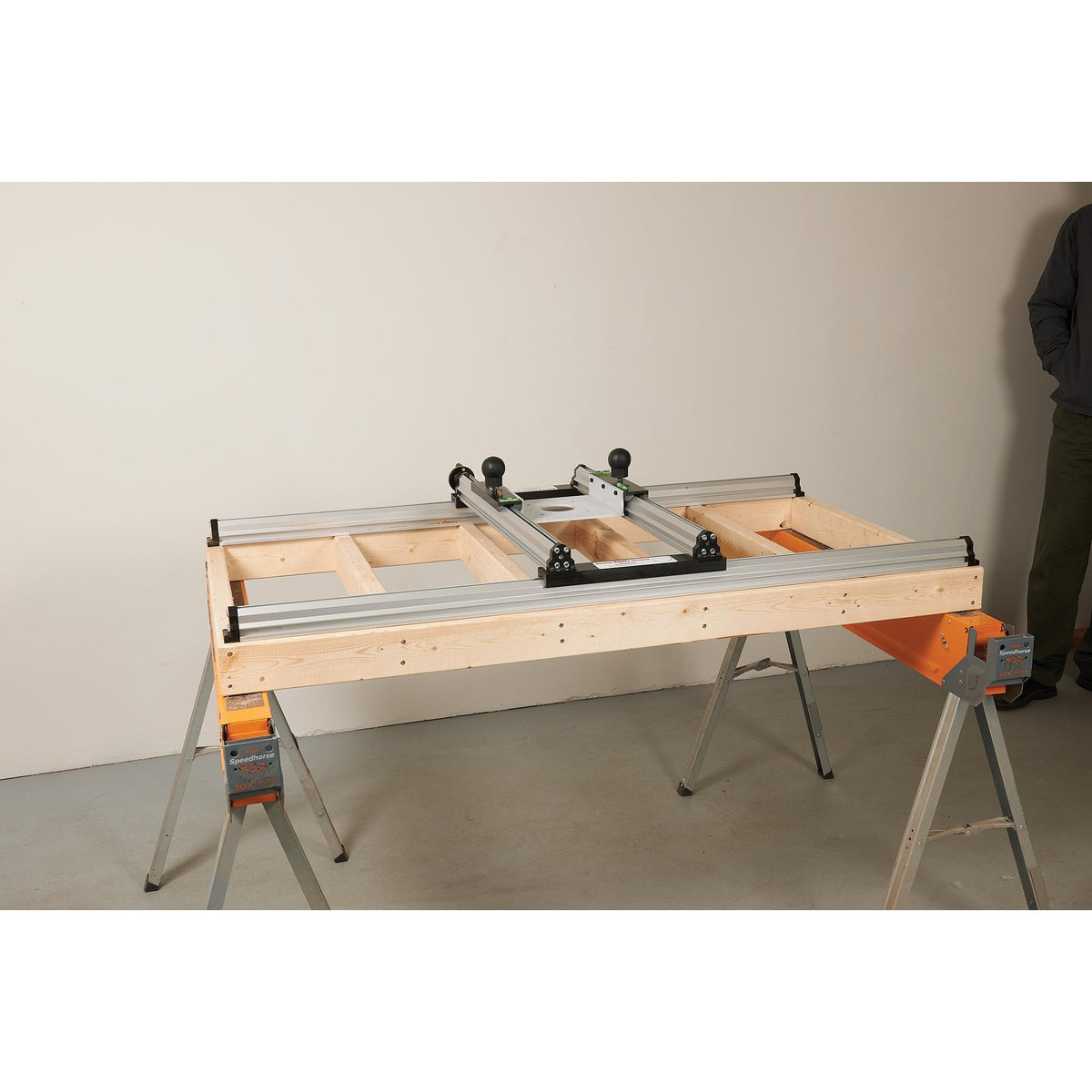 22" x 48" Threaded Slab Flattening Router Mill