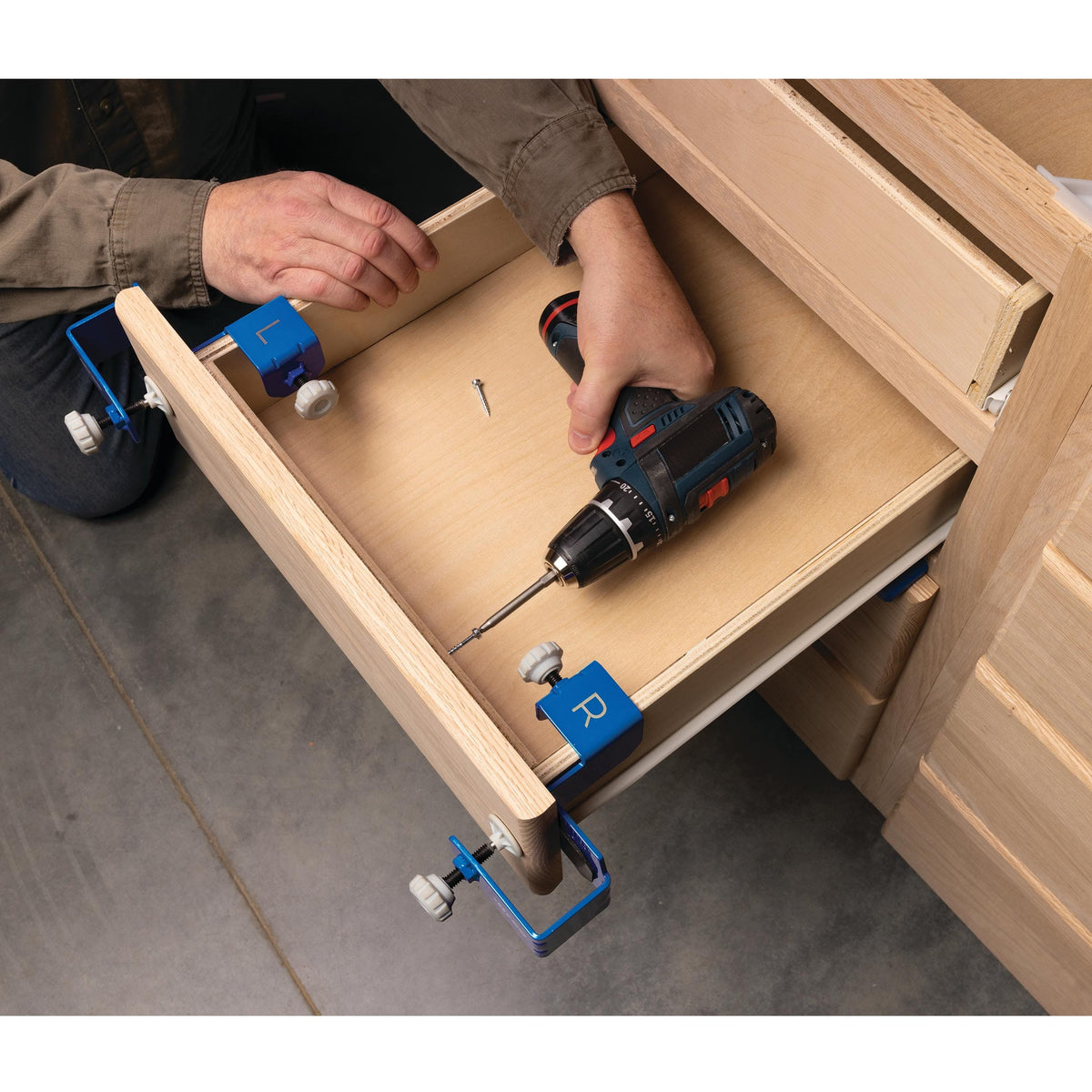 Drawer Front Mounting Jig