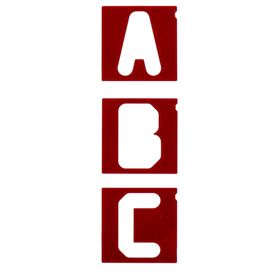 1-1/2" and 2-1/2" Vertical Letters Set for Sign Making Jigs 64pc