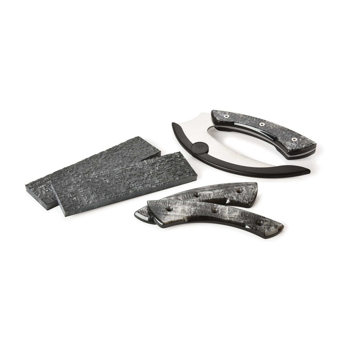 Poly Resin Knife Scales - 3/8" x 2" x 7" - Oyster - Pair