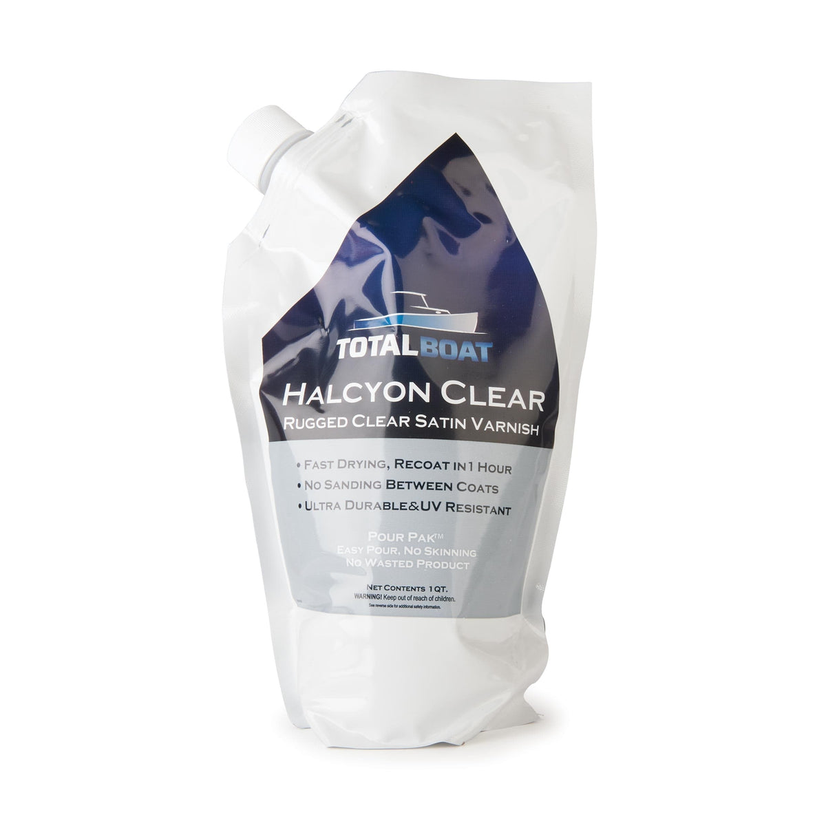 Halcyon Water-Based Marine Varnish - Satin - Quart