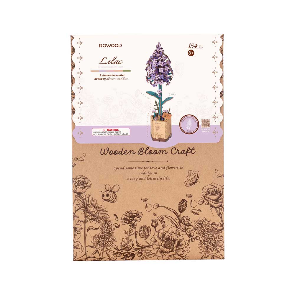 Lilac 3D Wood Puzzle Kit