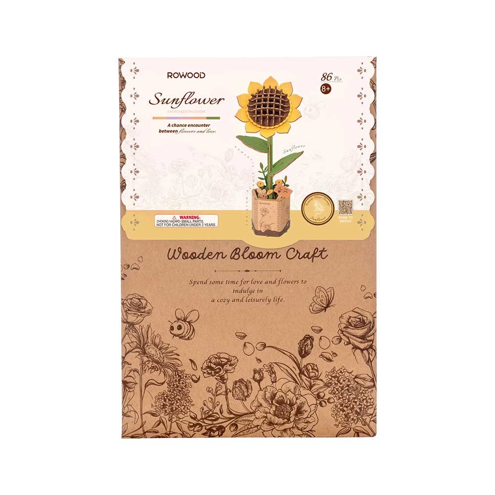 Sunflower 3D Wood Puzzle Kit