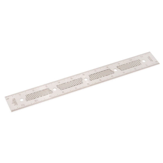12" Stainless Steel Precision Ruler - Imperial