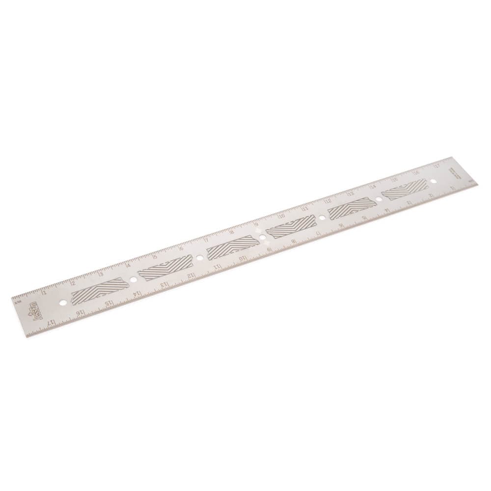 18" Stainless Steel Precision Ruler - Imperial