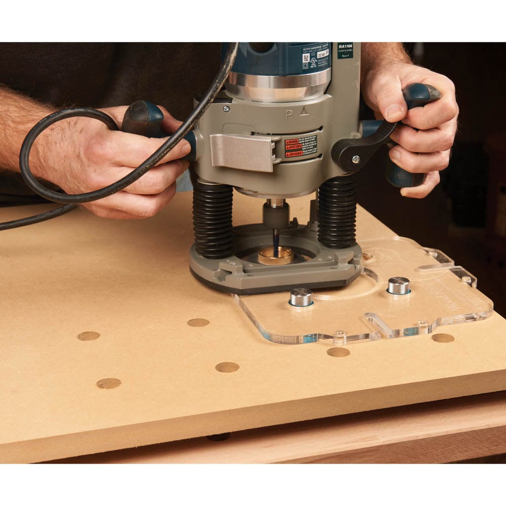 MFT Dog Hole Router Template - 20 mm