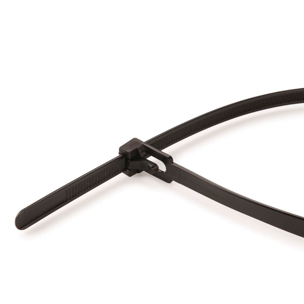 EZ Release Reusable Cable Ties - 19-11/16" - 75 lb Tensile Strength - 10 Pack