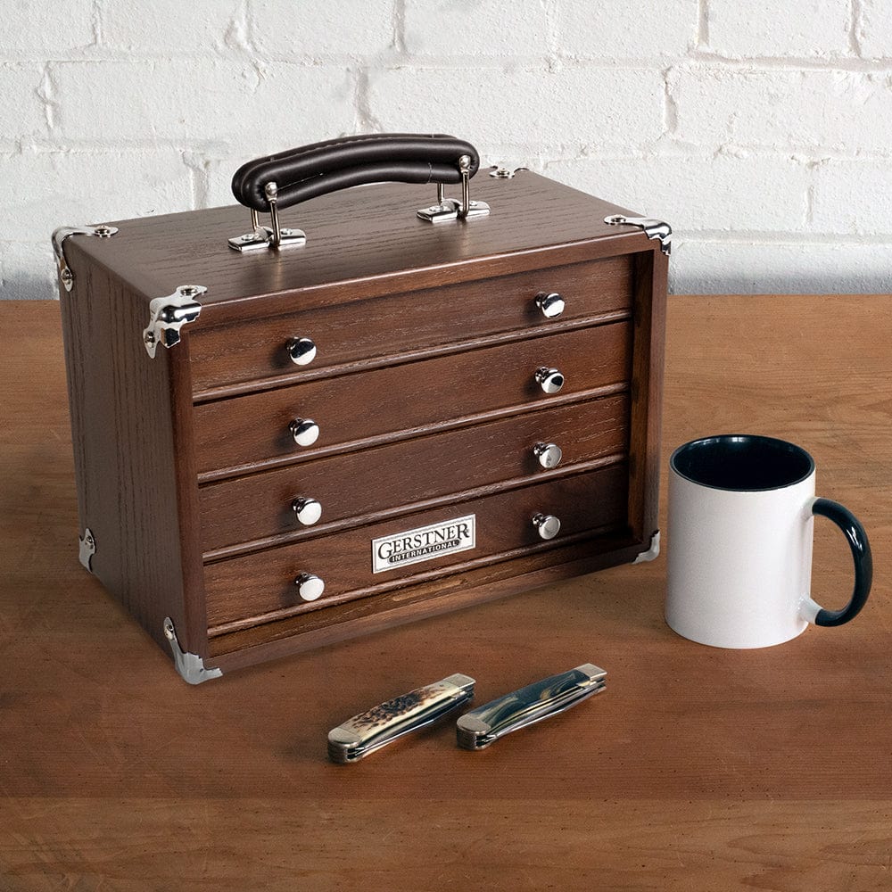 T12-D 4-Drawer Mini Chest- Dark Oak