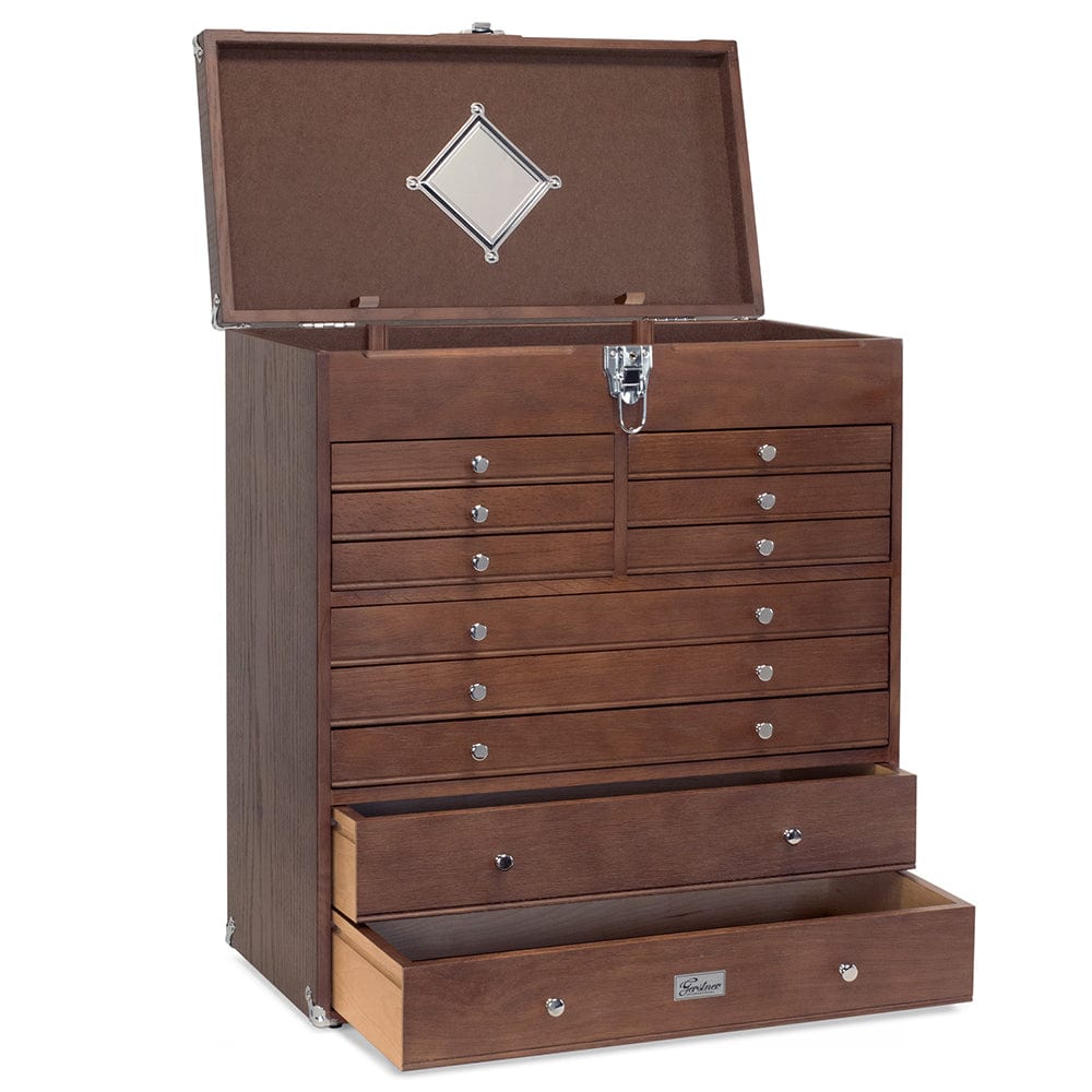 T22-D 11-Drawer Solutions Chest- Dark Oak