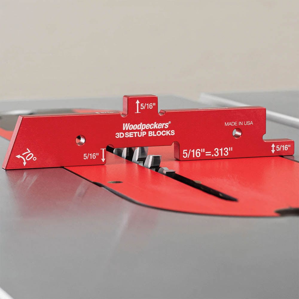3D Setup Blocks with Rack-It - 7 Piece Set